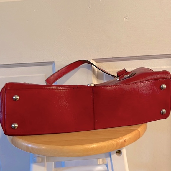 Wilson’s Leather | Sexy Red Leather Bag VINTAGE - Picture 6 of 10